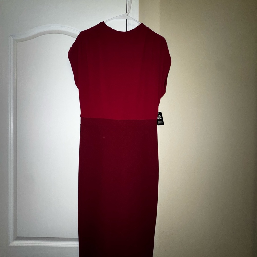 Express Deep Red Midi Dress